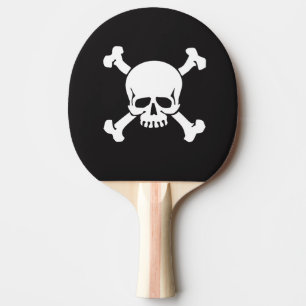 Piraten, Schädel und Kreuzknochen Tischtennis Schläger
