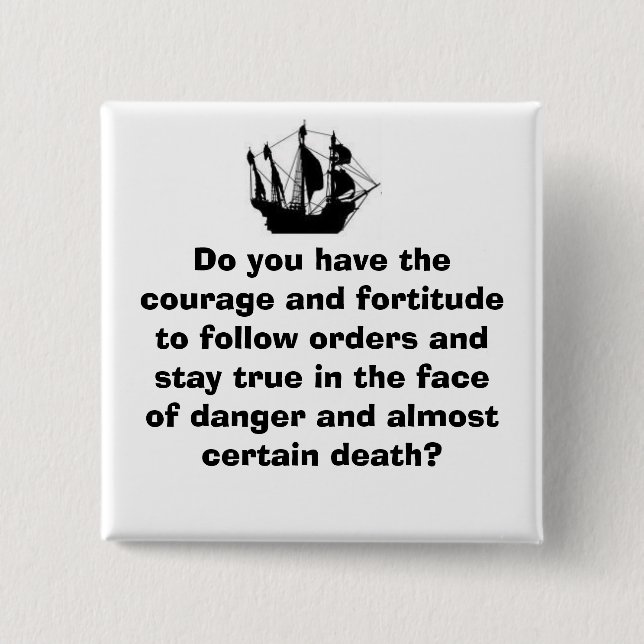 Piraten-Schiff Button (Vorderseite)