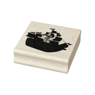 Piraten-Schiff Gummistempel
