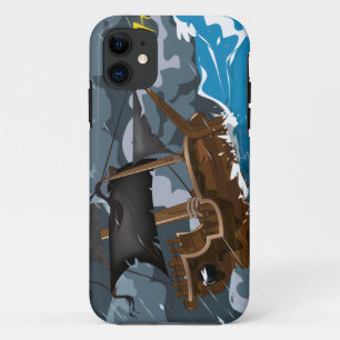 Piraten Schiff im Sturm iPhone 11 Hülle