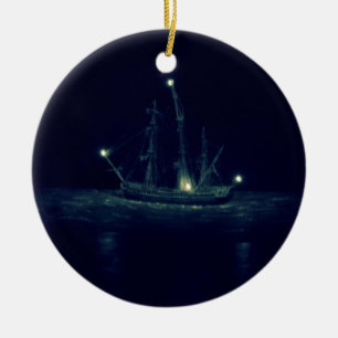 Piraten-Schiff Keramik Ornament