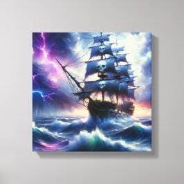 Piraten Schiff Leinwanddruck