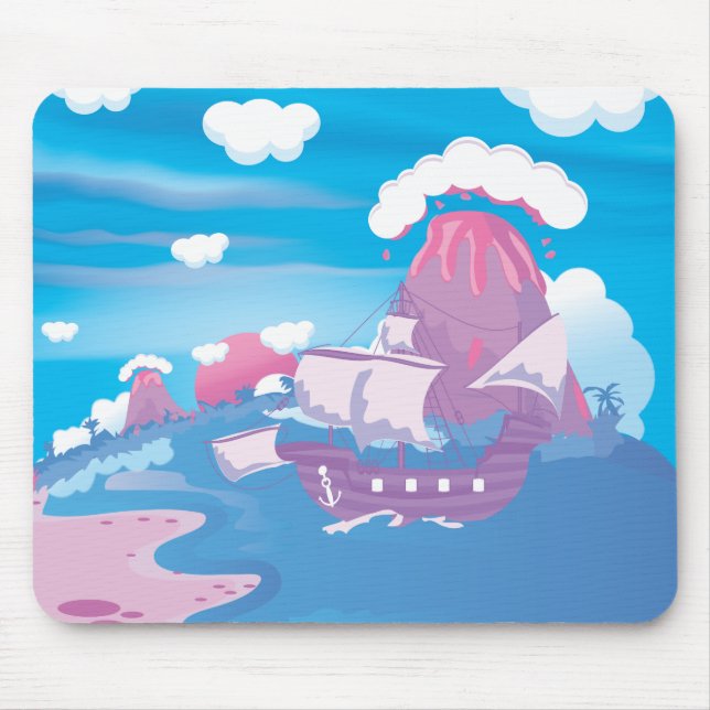 Piraten Schiff Mousepad (Vorne)