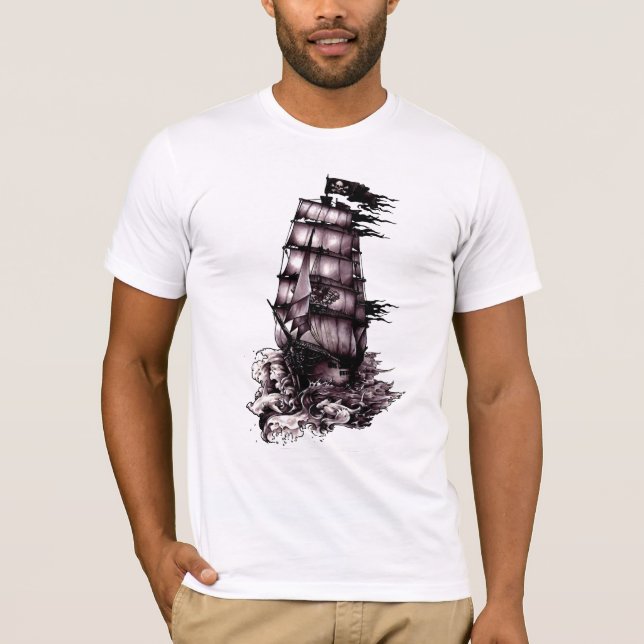 Piraten-Schiff T-Shirt (Vorderseite)