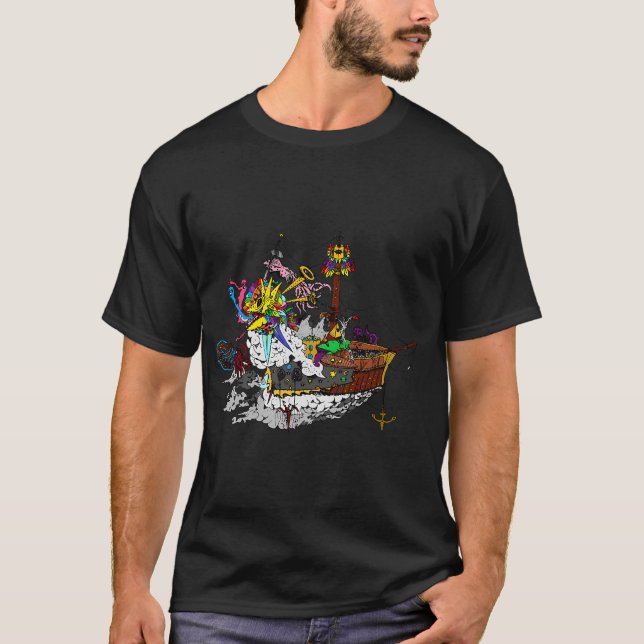 Piraten Schiff T-Shirt (Vorderseite)