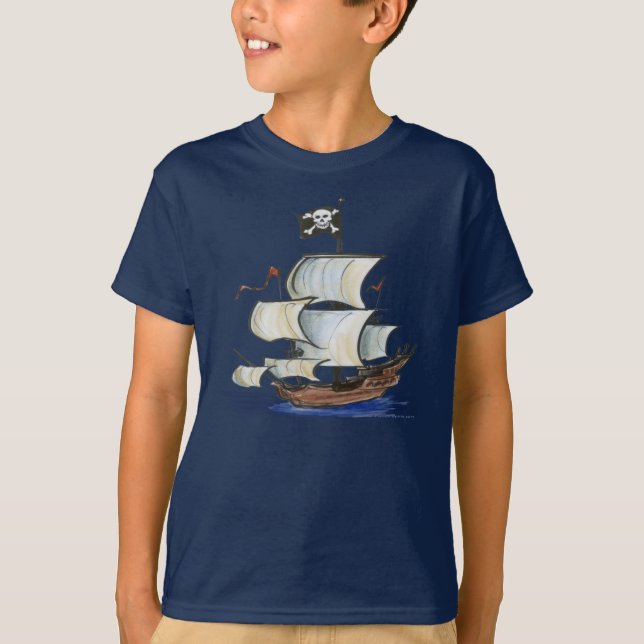Piraten-Schiff T-Shirt (Vorderseite)