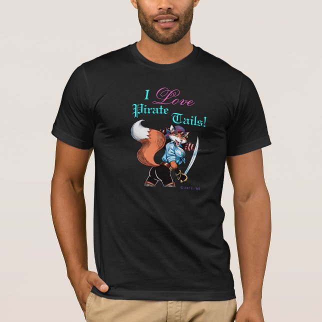 Piraten-Schwanz-T - Shirt (Vorderseite)