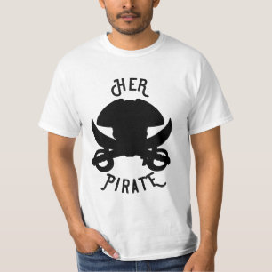 Piraten-Schwarzes Totenkopfkreuz mit Schädel und S T-Shirt