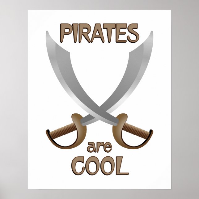 Piraten sind Cool Poster (Vorne)