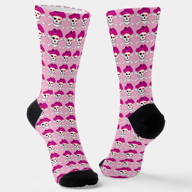 Piraten Socken, Captain Grace, Flag, Bootsmode Socken (Gewinkelt)