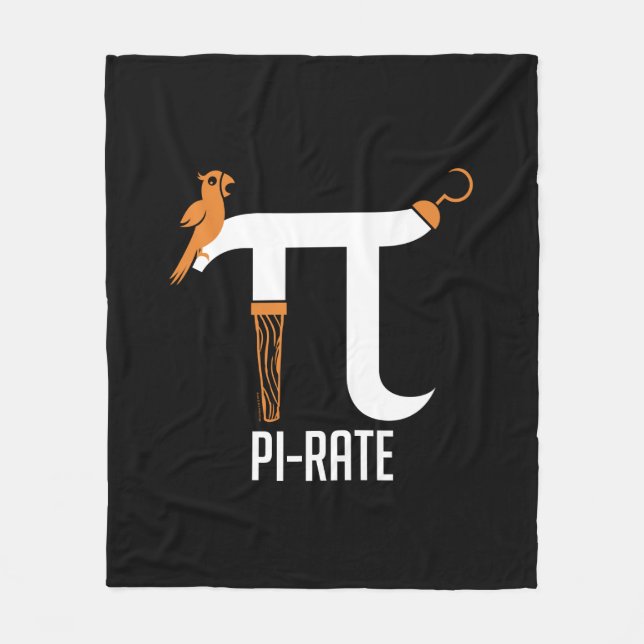Piraten-Symbol Fleecedecke (Vorderseite)