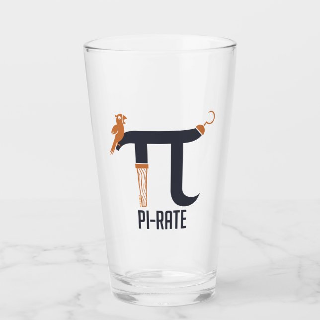Piraten-Symbol Glas (Vorderseite)