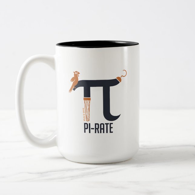 Piraten-Symbol Zweifarbige Tasse (Links)