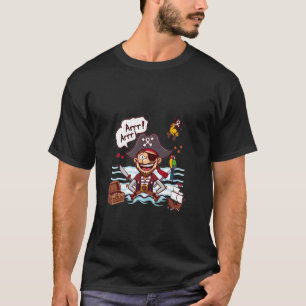 Piraten-Tag Lustiger Cartoon-Pirat T-Shirt