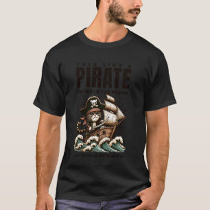 Piraten-Tag oder über die Planke laufen lustige Ka T-Shirt
