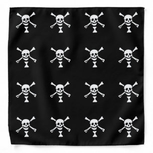 Piraten-Totenkopf mit gekreuzter Knochen Halstuch