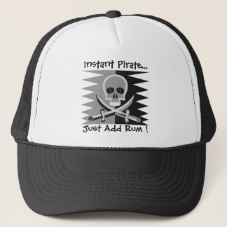 Piraten-Totenkopf mit gekreuzter Knochen - Truckerkappe