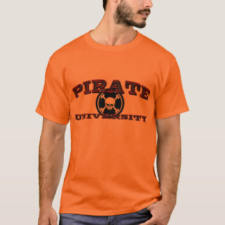 Piraten-Universität orange T T-Shirt