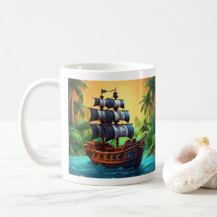 Piratenboot Kaffeetasse