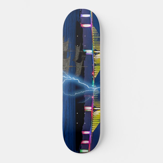 Piratenbucht Skateboard (Vorderseite)