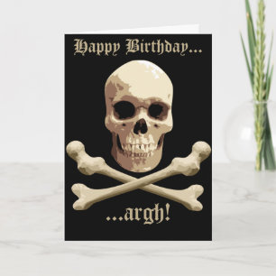 Piratenclub - Skull und Crossbones Karte