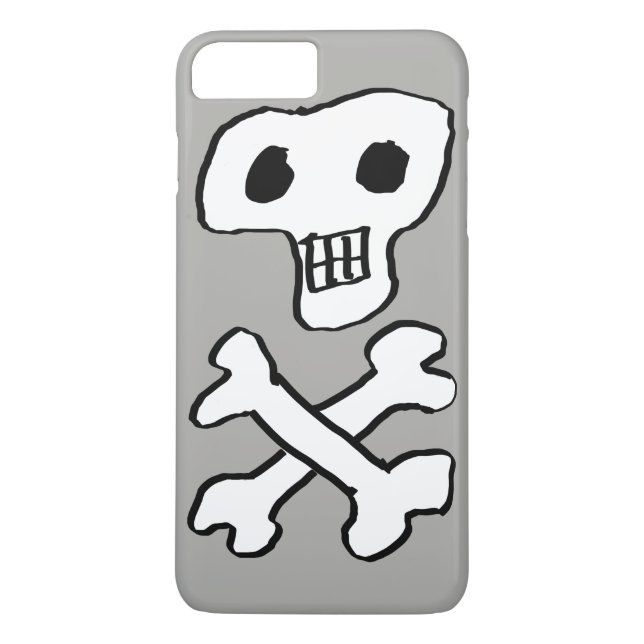 Piratendesign auf Schädel und Kreuzknochen Case-Mate iPhone Hülle (Rückseite)
