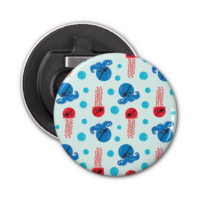 Piratenfisch, Seeteufel, Meerestiere Flaschenöffner (Vorderseite)