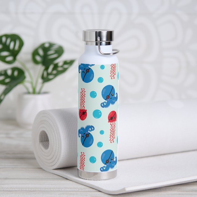 Piratenfisch, Seeteufel, Meerestiere Trinkflasche (Yoga)