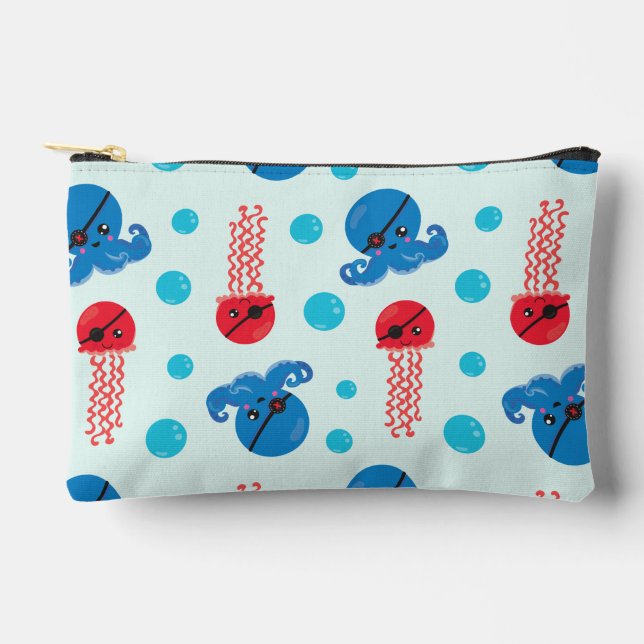 Piratenfisch, Seeteufel, Meerestiere Zubehörtasche (Vorderseite)