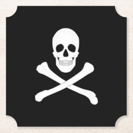 Piratenfisch (Skull und Crossbones) (Piratenflagge Untersetzer