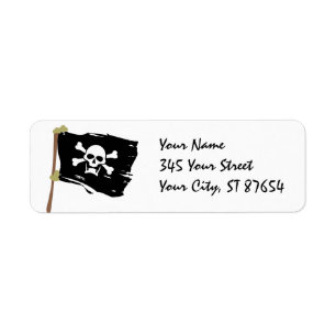 Piratenflagge-Aufkleber