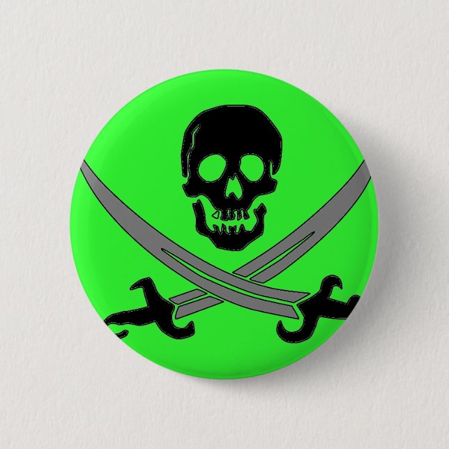 Piratenflagge Button (Vorderseite)