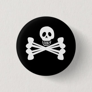 Piratenflagge Button
