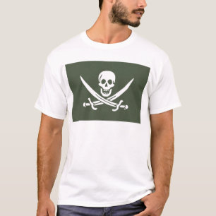 Piratenflagge Calico Jack Rackham (Grüne) T-Shirt