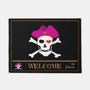 Piratenflagge & Captain Grace, Hausmatten /willkom Fußmatte