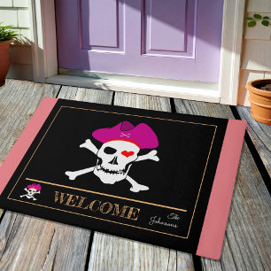 Piratenflagge & Captain Grace, Hausmatten /Willkom Fußmatte