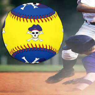 Piratenflagge & Captain Jack / Piratensport Blau Baseball