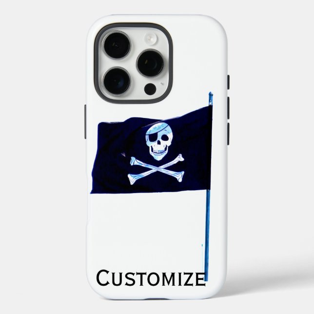 Piratenflagge Case-Mate iPhone Hülle (Rückseite)