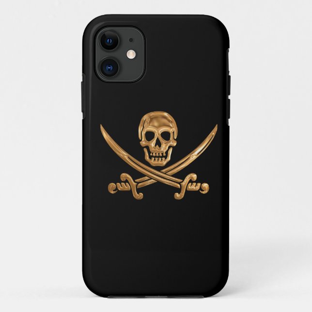 Piratenflagge Case-Mate iPhone Hülle (Rückseite)