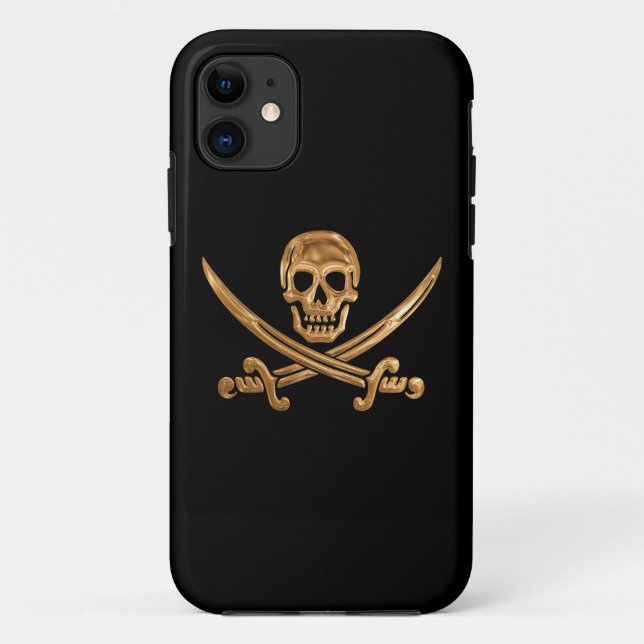 Piratenflagge Case-Mate iPhone Hülle (Rückseite)