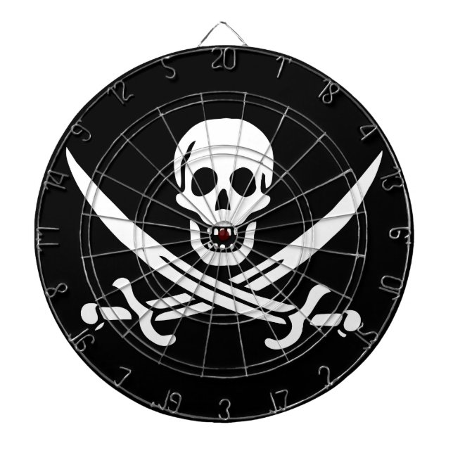 Piratenflagge Dartscheibe (vorne)