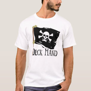 Piratenflagge-Deckarbeiter T-Shirt