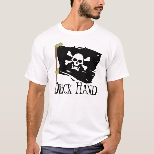 Piratenflagge-Deckarbeiter T-Shirt (Vorderseite)