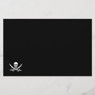 Piratenflagge der Piratenflagge Briefpapier