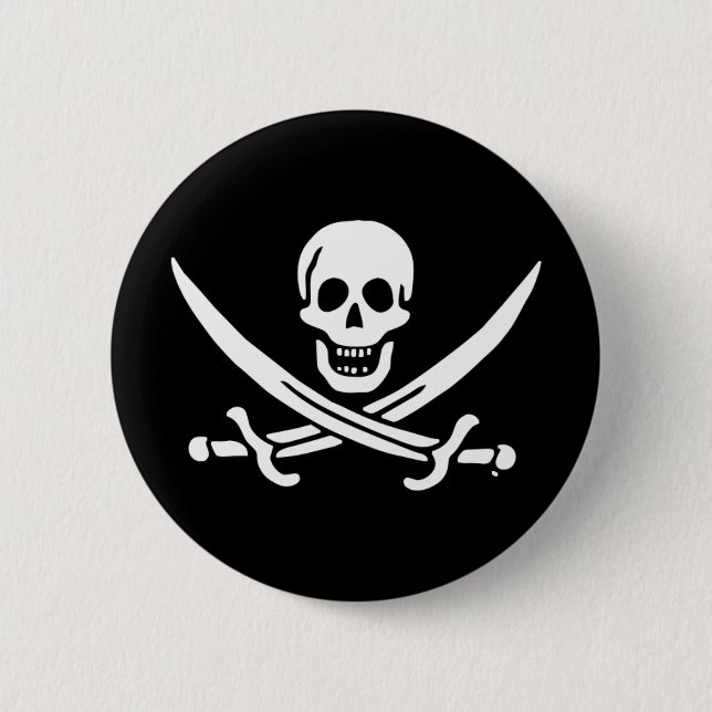 Piratenflagge der Piratenflagge Button (Vorderseite)