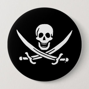 Piratenflagge der Piratenflagge Button
