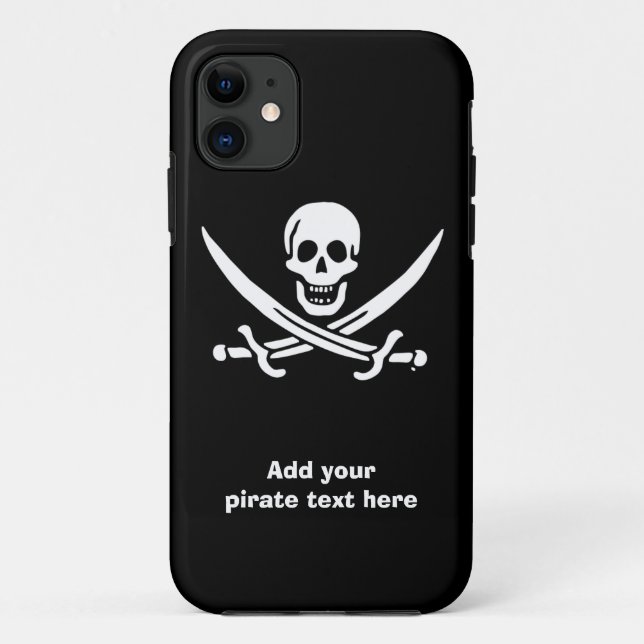 Piratenflagge der Piratenflagge Case-Mate iPhone Hülle (Rückseite)