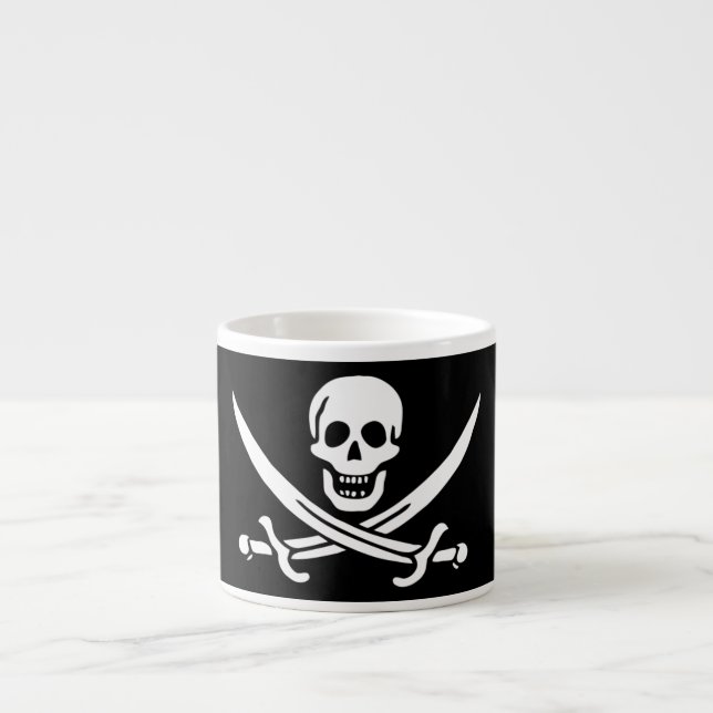 Piratenflagge der Piratenflagge Espressotasse (Vorderseite)