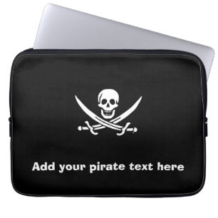 Piratenflagge der Piratenflagge Laptopschutzhülle