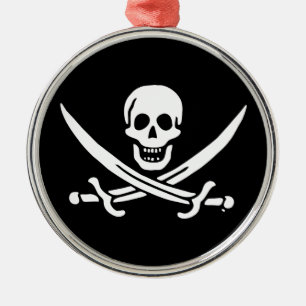 Piratenflagge der Piratenflagge Ornament Aus Metall